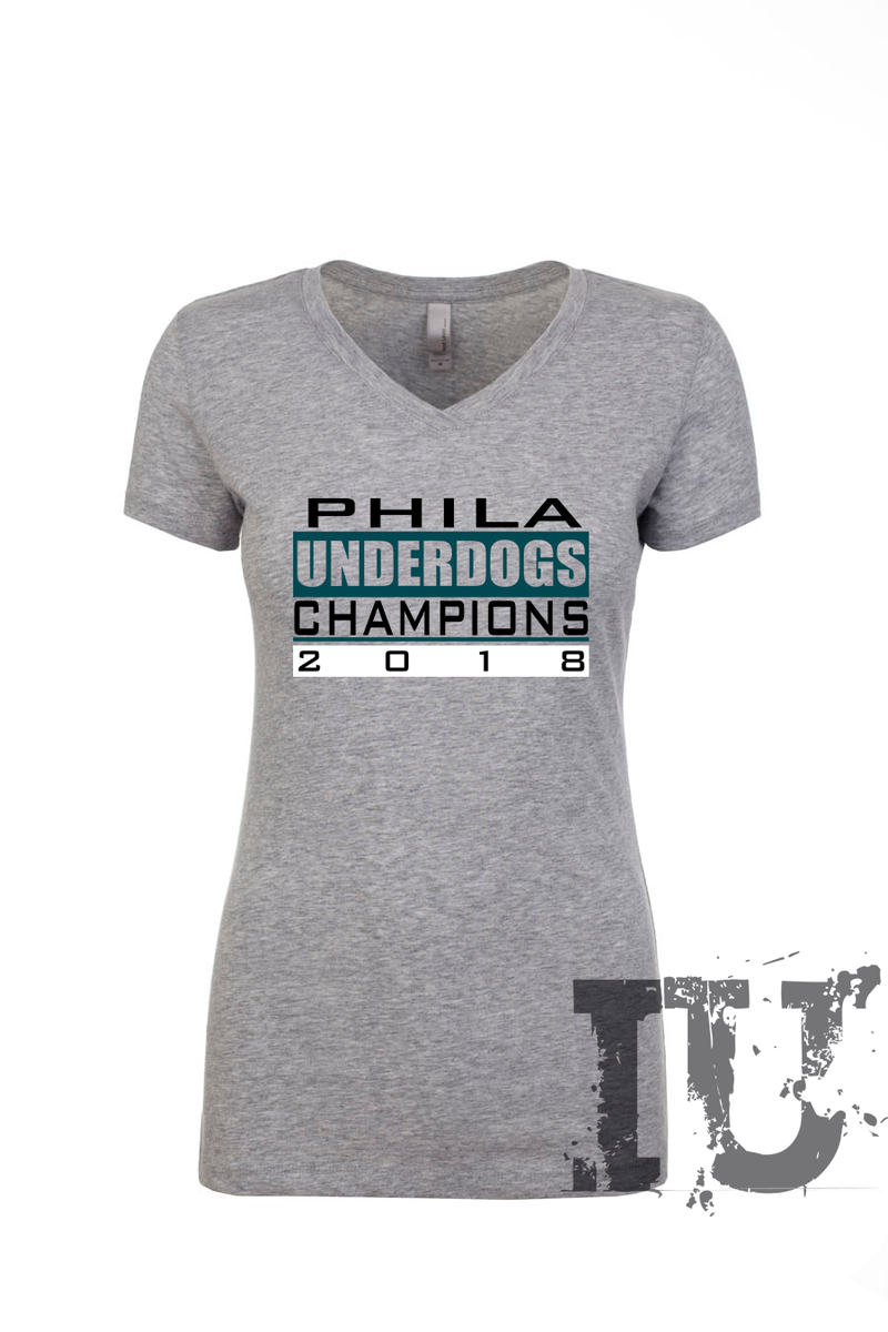 Philadelphia Eagles underdogs champions 2018 ladies t-shirt – inkedunlimited